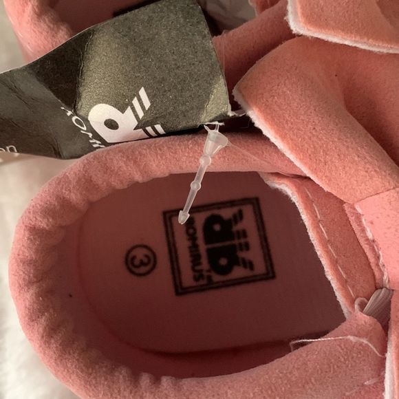 Light pink baby moccasins - Picture 4 of 6